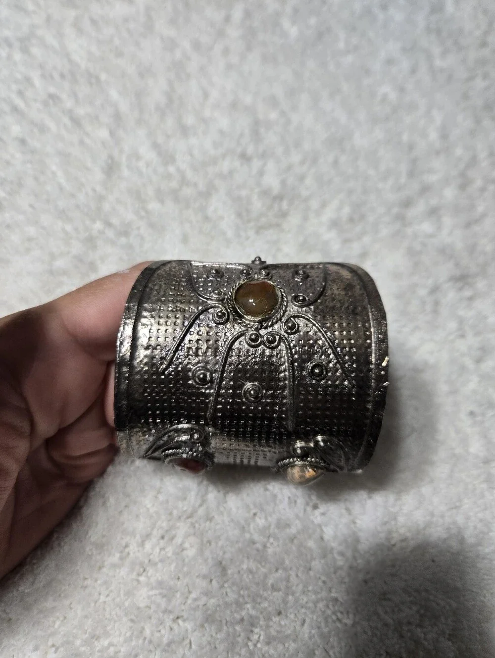 Vintage Middle Eastern Cuff With Stones